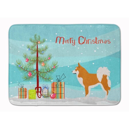 Carolines Treasures Icelandic Sheepdog Christmas Machine Washable Memory Foam Mat BB8502RUG